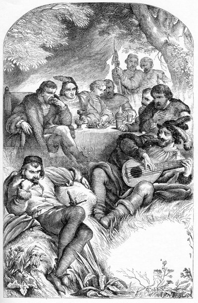 As You Like it - Illustration in Works complete by William Shakespeare 1866 - The illustrations and general form of this edition are borrowed from Cassell