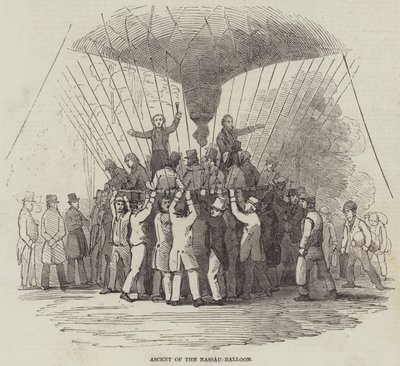 Ascent of the Nassau Balloon by English School