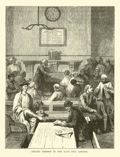 Asiatic Mission in the East End, London by English School