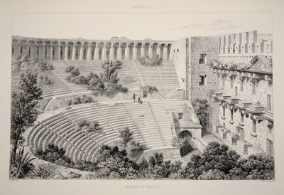 Aspendu - Interior of Theatre, from The Principal Ruins of Asia Minor, pub. 1863 by English School