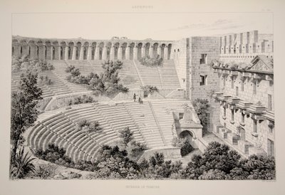 Aspendu - Interior of Theatre, pub. 1863 Lithograph by English School
