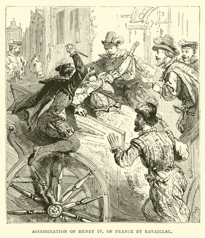Assassination of Henry IV of France by Ravaillac by English School