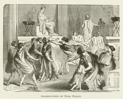 Assassination of King Philip by English School