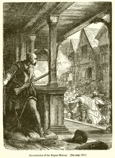 Assassination of the Regent Murray by English School