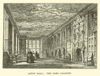 Aston Hall, the Long Gallery by English School