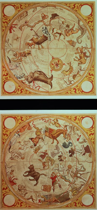 Astrological Calendar, signs of the Zodiac, c.1660 by English School
