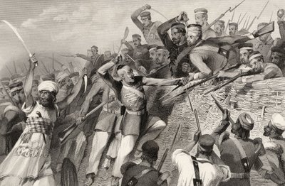 Attack of the Mutineers on the Redan Battery at Luknow, 30th July 1857, from 