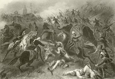 Attack on the Mutineers Before Cawnpore by English School