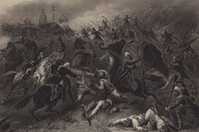 Attack on the Mutineers Before Kanpur by English School