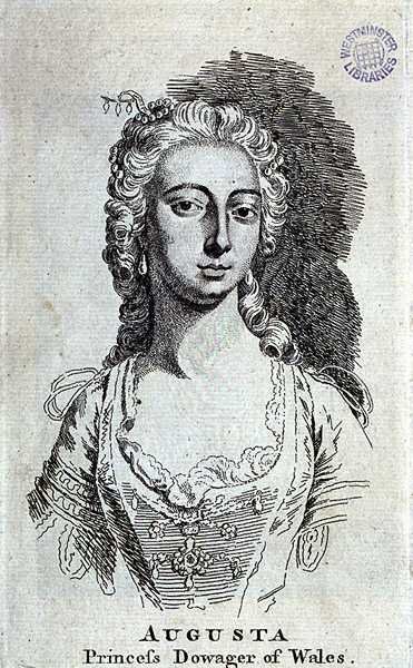 Augusta, Princess Dowager of Wales, c.1751 by English School