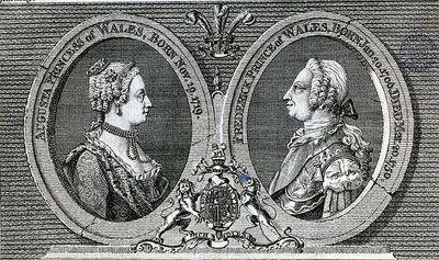 Augusta, Princess of Wales and Frederick Louis, Prince of Wales, memorial from the Gentleman