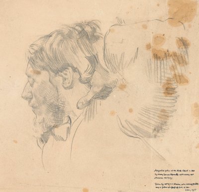 Augustus John at the Slade School of Art, c.1897 by English School