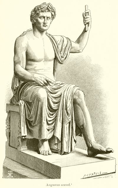Augustus Seated by English School