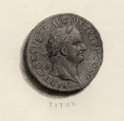 Aureus coin, from the era of Titus Flavius Vespasianus by English School