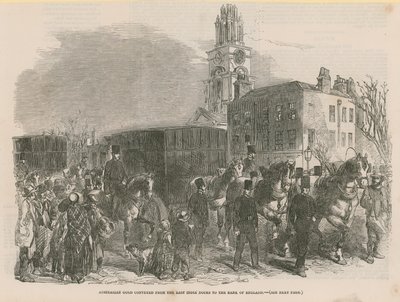 Australian Gold Conveyed from the East India Docks to the Bank of England by English School
