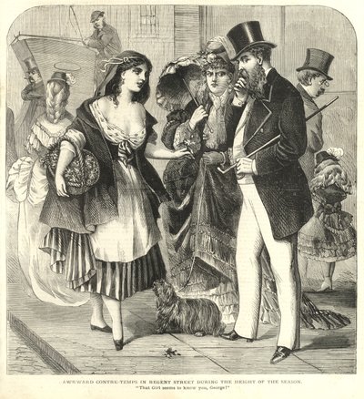 Awkward Contre-temps in Regent Street During the Height of the Season by English School