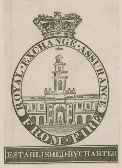 Badge of the Royal Exchange Assurance from Fire by English School