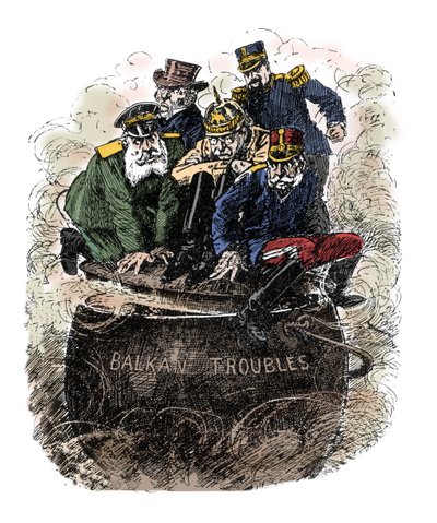 Balkan troubles - The major European powers trying to stifle conflicts in the Balkans by English School
