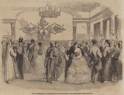 Ball at Singapore, in Celebration of the Anniversary of the Settlement by English School