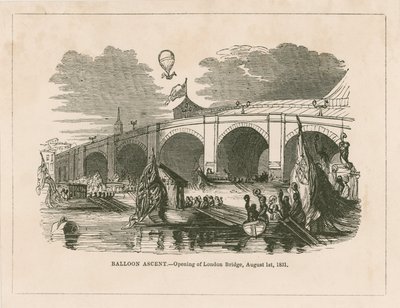 Balloon Ascent at the Opening of New London Bridge by English School