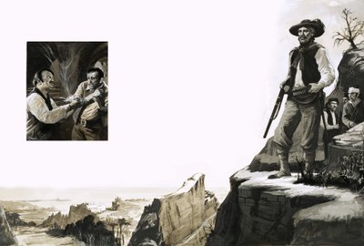 Bandits of the Italian Hills Including (Inset) a Member of the Camorra by English School
