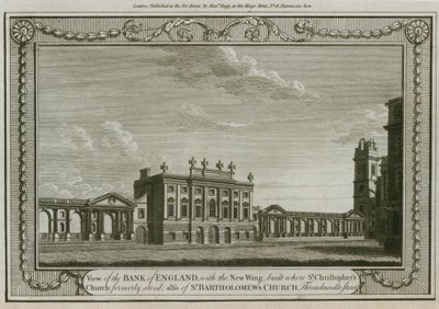 Bank of England, West Wing added by Sir Robert Taylor, 1783 by English School