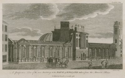 Bank of England, West Wing added by Sir Robert Taylor, 1783 by English School