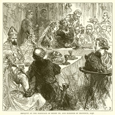 Banquet at the Marriage of Henry III and Eleanor of Provence, 1236 by English School