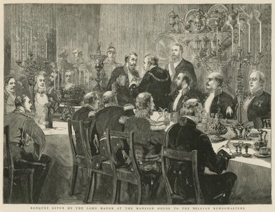 Banquet Given by the Lord Mayor at the Mansion House by English School