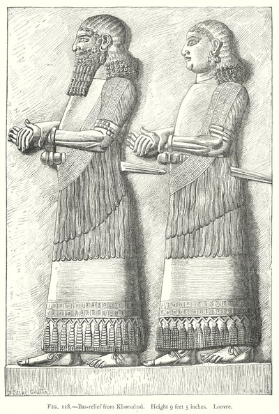 Bas-Relief from Khorsabad by English School