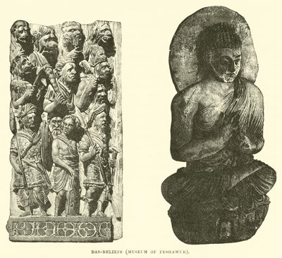 Bas-reliefs, Museum of Peshawur by English School