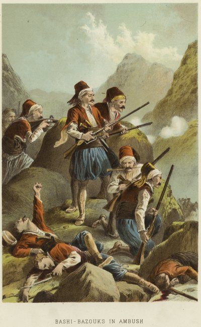 Bashi-Bazouks in Ambush by English School