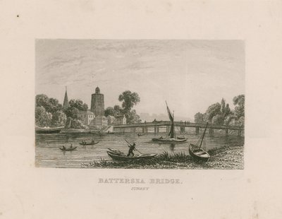 Battersea Bridge, Surrey by English School