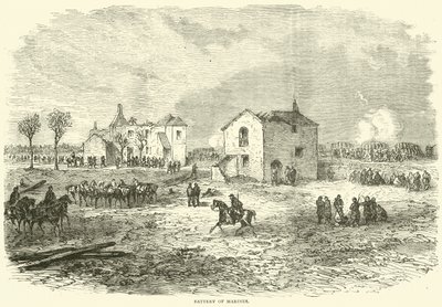 Battery of Marines by English School