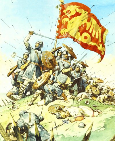 Battle Scene by English School