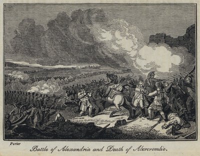 Battle of Alexandria and Death of Abercrombie by English School