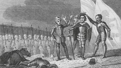 Battle of Bosworth Field by English School