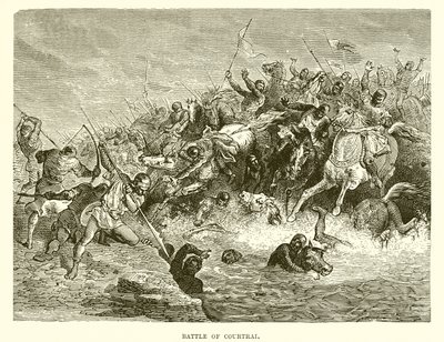 Battle of Courtrai by English School