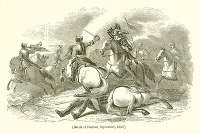 Battle of Dunbar, September, 1650 by English School