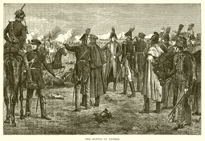 Battle of Leipzig by English School