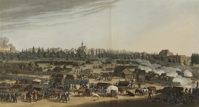 Battle of Leipzig, 16-19 October 1813, from An illustrated record of important events in the Annals of Europe during the years 1812, 1813, 1814 & 1815 by English School