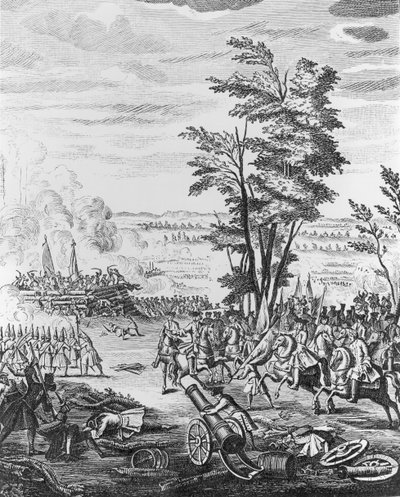 Battle of Malplaquet, 11th September 1709 by English School