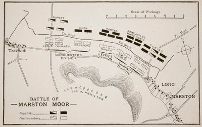 Battle of Marston Moor by English School