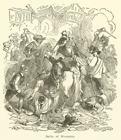 Battle of Worcester by English School
