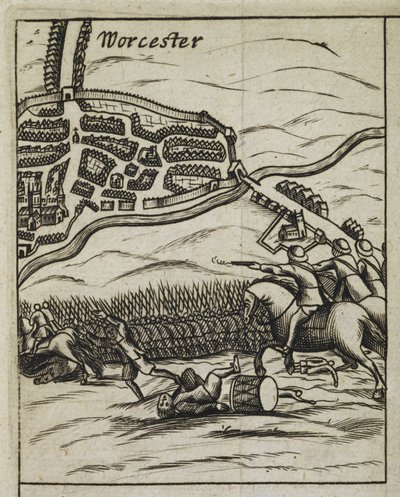 Battle of Worcester scene, from 