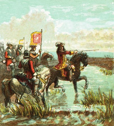 Battle of the Boyne by English School