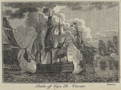 Battle off Cape St Vincent by English School