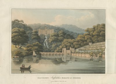 Beaudesert Hall and Park, 1816 by English School