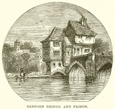 Bedford Bridge and Prison by English School