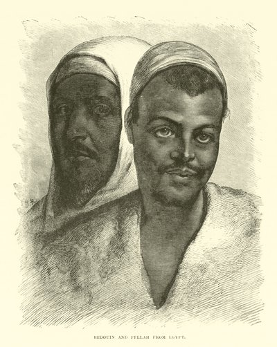 Bedouin and Fellah from Egypt by English School